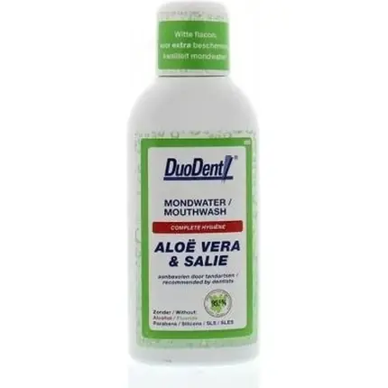 Disponibil imediat Apă de gură, Duodent, Aloe și Salvie, 100 ml, verde