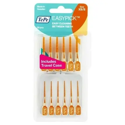 Scobitori dentare, Tepe, Easypick, portocaliu, mărime XS/S Discount