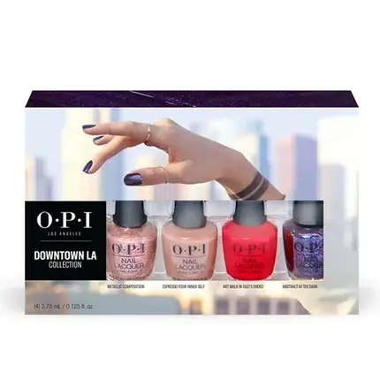 Lac de unghii, OPI, Downtown L.A. Collection, set 4 nuanțe diversificate Mai ieftin