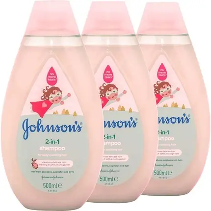 Promoție Șampon, Johnson‘s, 2-in-1, 500ml, roz