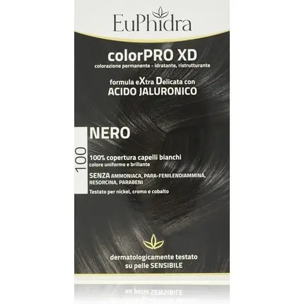 Preț promoțional Vopsea de păr Euphidra colorPRO XD, Acido Jaluronico, Negru