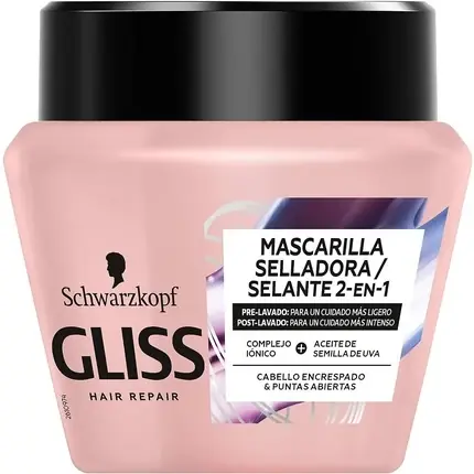 Mască păr, Schwarzkopf, Gliss, roz 300ml Retur ușor