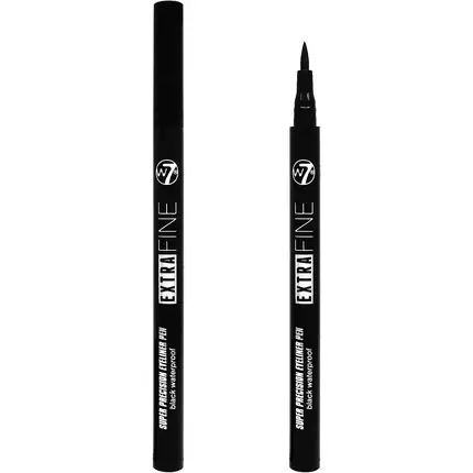 Calitate înaltă Eyeliner W7, Waterproof, negru
