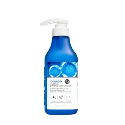 Șampon, Farmstay, Collagen Water Full 2în1, albastru, 530ml Ofertă exclusivă