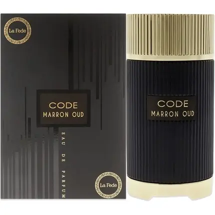 Plată securizată Parfum Khadlaj, Code Marron Oud, negru auriu