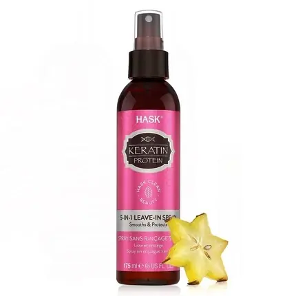Spray păr Hask, Keratin, 5-in-1, roz, 175ml Reducere de preț