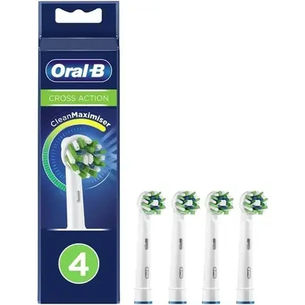 Capete periuță electrică, Oral-B, Cross Action, alb Premium