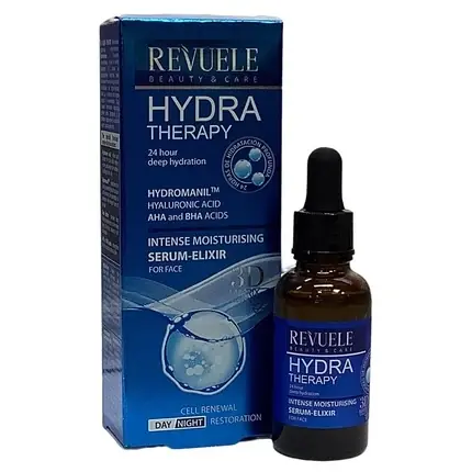 Disponibil imediat Ser hidratant, Revuele, Hydra Therapy, albastru