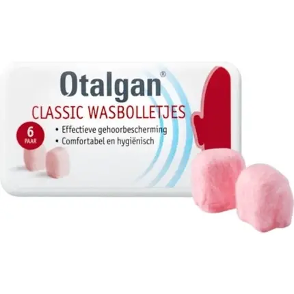 Preferatul clienților Dopuri ceară, Otalgan, Classic, roz