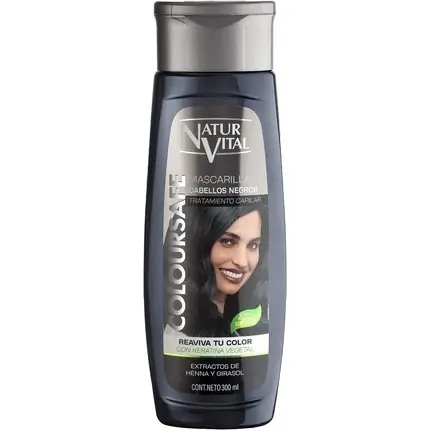 Mască păr, Naturaleza Y Vida, Coloursafe, negru 300 ml Calitate înaltă