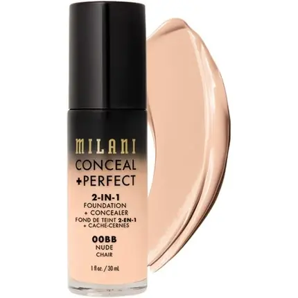 Lichidare de stoc Fond de ten, Milani, Conceal and Perfect, Nude, 30ml