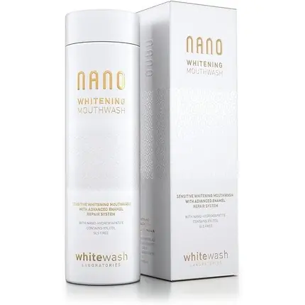 Ofertă exclusivă Apă de gură, Whitewash, Nano Whitening, alb