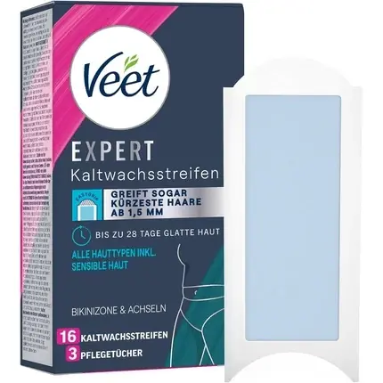 Benzi ceară, Veet, Expert, albastre Reducere extra