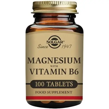 Cel mai vândut Minerale Solgar, Magneziu cu Vitamina B6, 100 Tablete