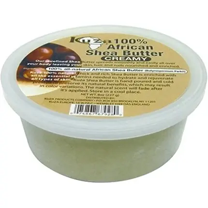 Cel mai vândut Unt de corp, Kuza, Shea Butter, cremos, alb