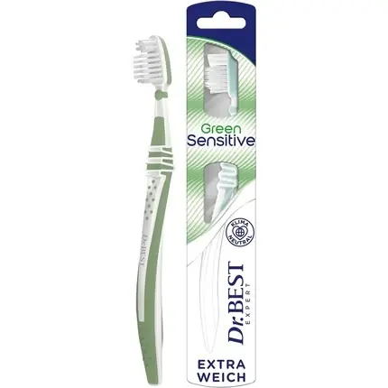 Periuță dinți Dr.Best GreenSensitive Extra Soft, verde Ofertă de sezon