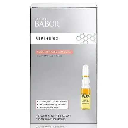 Retur ușor Ser antirid Babor Refine RX Glow Bi-Phase, 7 x 1 ml, galben