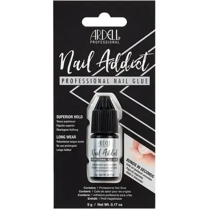 Doar azi Adeziv unghii Ardell, Nail Addict, 5g, alb-negru