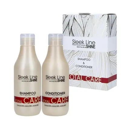 Set Îngrijire Păr, Stapiz, Sleek Line, 300ml, auriu Ofertă specială