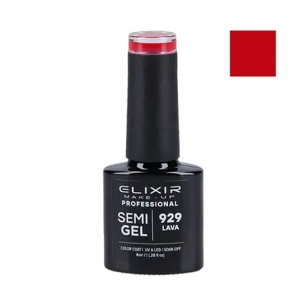 Lac de Unghii, Elixir, 929 Lava, 8ml, roșu Cumpără acum