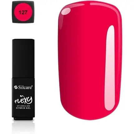 Doar azi Gel Polish Silcare Flexy, Culoare Roșu, 4.5g