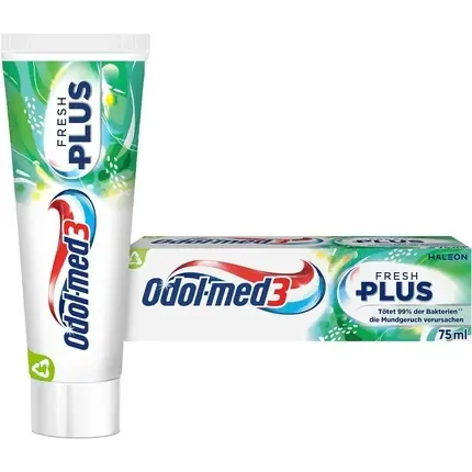 Pastă de dinți, Odol-Med 3, Fresh Plus, mentă 75ml Cumpărături sigure