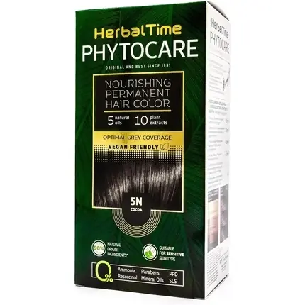 Ofertă specială Vopsea păr, Herbal Time, Phytocare, cacao