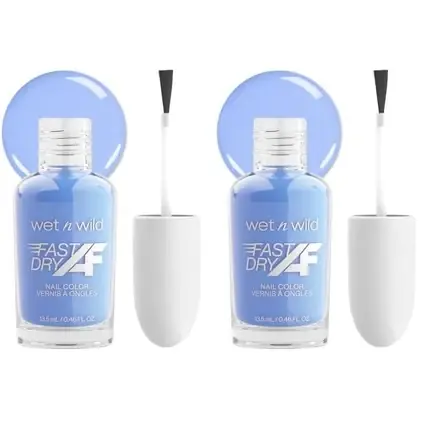 Lichidare de stoc Lac de unghii, Wet N Wild, Fast Dry, albastru deschis