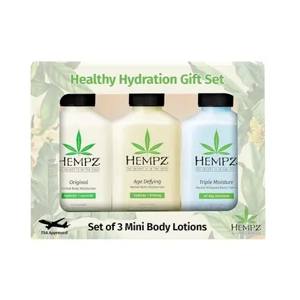 Ofertă limitată Set Body Butter Hempz, Healthy Hydration, 3 arome