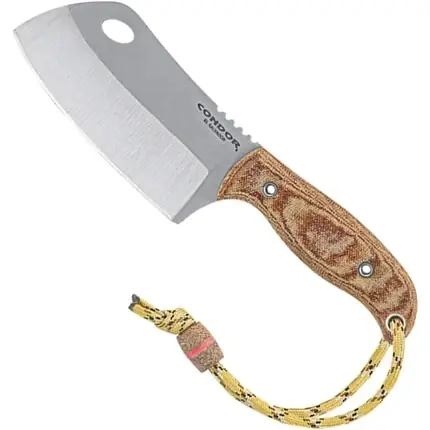 Cleaver Condor Primal, Lama Otel, Maner Lemn, Negru/Argintiu Ofertă limitată