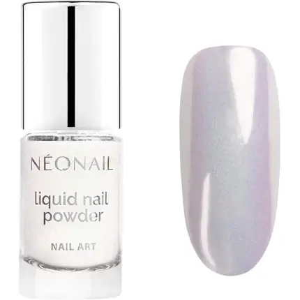 Lac de unghii, Néonail, Liquid Nail Powder, alb cromat Nu rata