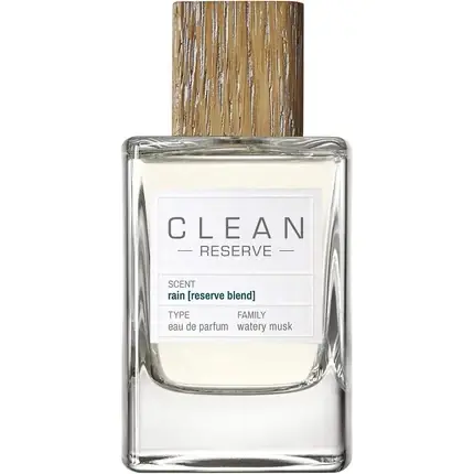 Mai ieftin Eau de Parfum Clean Reserve Blend Rain, 50ml, sticlă transparentă, capac din lemn
