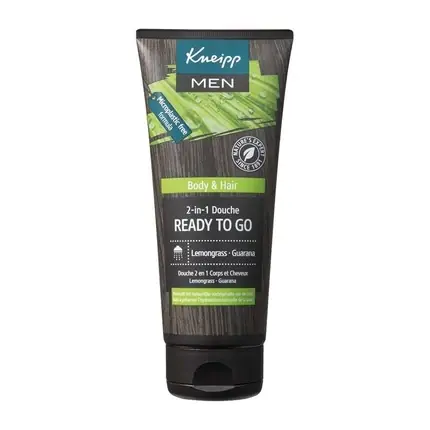 Bestseller Gel de duș Kneipp Men, 2 în 1 Ready To Go, Lemongrass & Guarana, 224 g