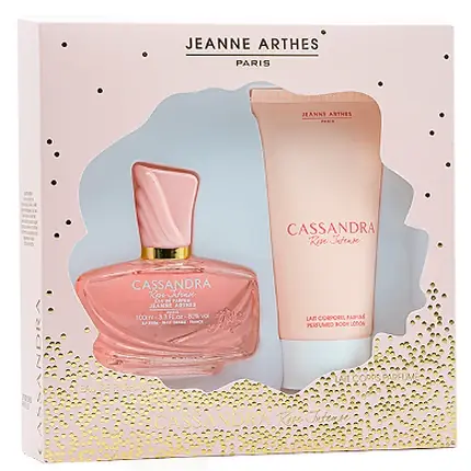 Cumpără online Set Cadou Parfum Jeanne Arthes Cassandra Rose Intense EDP 100ml + Loțiune Corp 150ml
