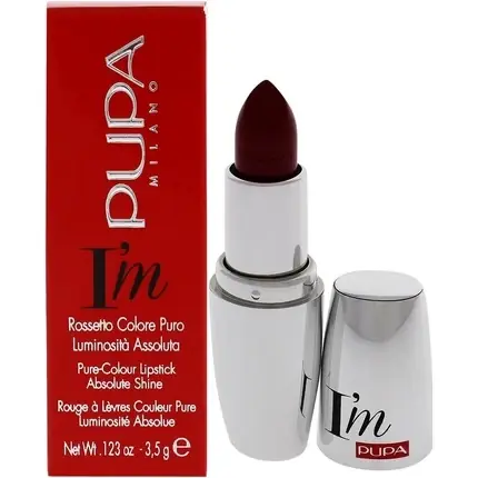 Comandă acum Ruj PUPA Milano I‘m Pure Colour Lipstick Absolute Shine, Hot Ruby, 3.5g