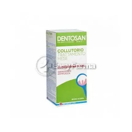 Colutoriu Dentosan Chlorhexidine, Tratament de 200ml, Fără Alcool Preț redus