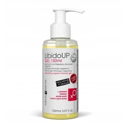 Gel intim Lover‘s Lane, Libido Up, 150ml, Culoare galbenă Livrare expres