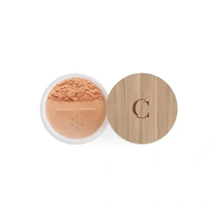 Promoție Pudră Minerală Organică, Couleur Caramel, Base 25 Orange Beige, Ambalaj din Lemn