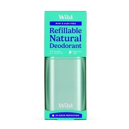 Desodorizant Natural Refillable, Wild, Mint & Aloe Vera, 40g, Verde Plată securizată