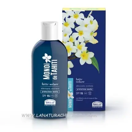 Cumpără online Lapte Solar Helan Monoi de Tahiti SPF 15, 50ml, Culoare Albastru
