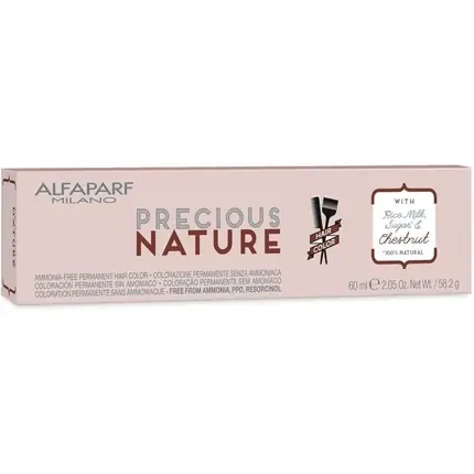 Culoare permanentă pentru păr, Alfaparf Milano, Precious Nature 4, 60 ml, cu ulei de chihlimbar Ofertă
