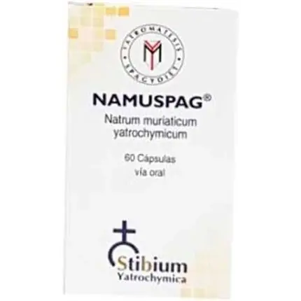 Cumpără online Complement alimentar Helióstar Namuspag Natrum Muriaticum 60 capsule alb