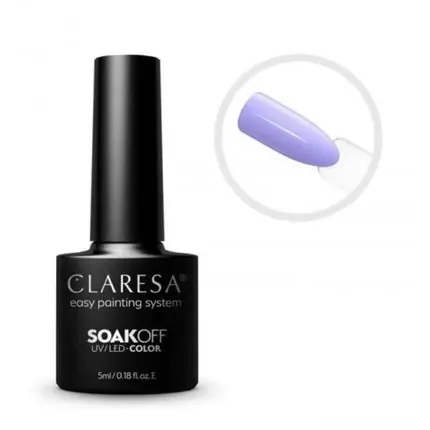 Retur gratuit Gel de unghii Claresa SoakOFF UV/LED Gel Purple 602, violet, 5ml