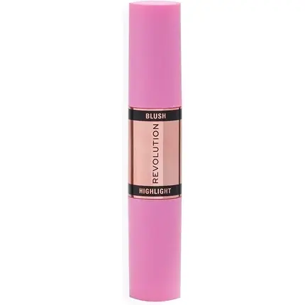 Bestseller Stick machiaj Makeup Revolution Blush & Highlight, roz
