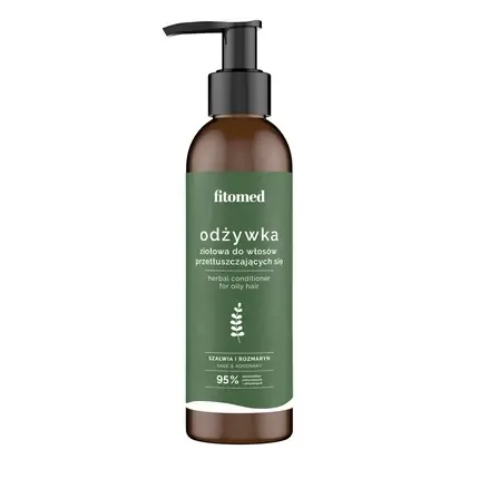 Condicioner, Fitomed, Herbal & Biotin Nourishing Conditioner For Oily Hair 200ml, Culoare Verde Expediere rapidă