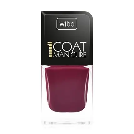 Comandă acum Smalț de unghii Wibo 1 Coat Manicure, 07, Culoare vișiniu, 21 ml