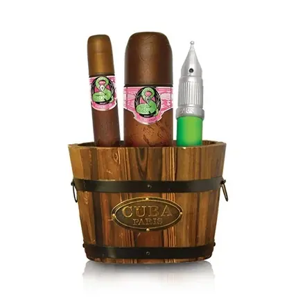 Doar azi Set Parfum Cuba Jungle Snake, 100ml + 35ml + 20ml, ambalaj din lemn
