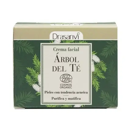 Crema facială Drasanvi Arborele de Ceai, EcoCert, 50ml, pentru piele cu tendință acneică Ultima șansă