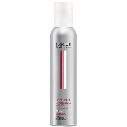 Mousse, Kadus Professional, Expand It Strong Hold Mousse, capacitate 168g, design argintiu Retur ușor