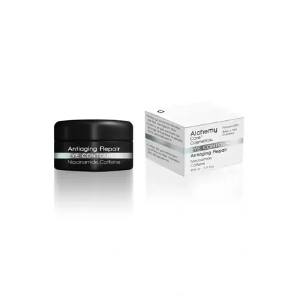 Crema de ochi anti-aging, Alchemy Care Cosmetics, Eye Contour Repair, Niacinamide Cofeina, 15ml Reducere specială
